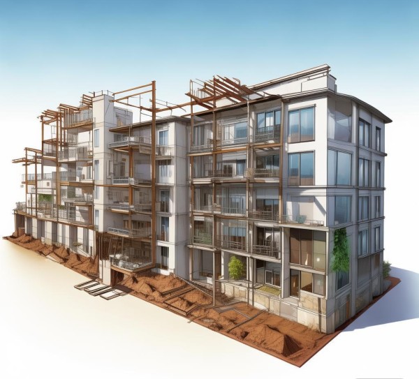 建筑工程概况表，从基础到 finishes